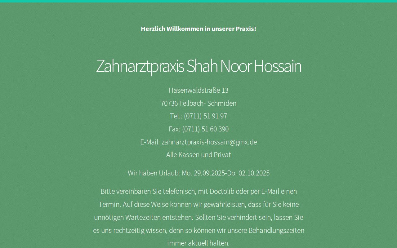 Zahnarztpraxis Shah Noor Hossain